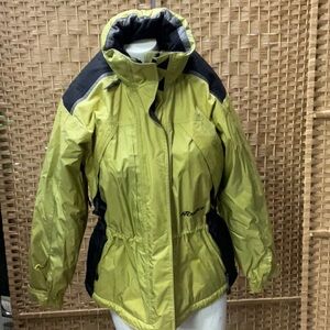 Women's Lime Green Ski Snow Jacket - Water-Resistant Winter Coat
